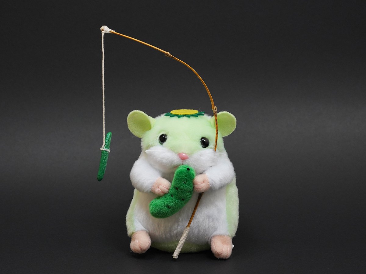 ◆お知らせ◆
ミニチュアサイズのカッパ捕獲用釣り竿を
オンラインショップで発売中（数量限定）
※ぬいぐるみはセットではありません
hotelace.base.shop/items/104986430
【ミニチュア】河童用竿〈K28〉
（K28 ⇒ かっぱ と読みます）

#はむかっぱ #ハムかっぱ #ぬい撮り