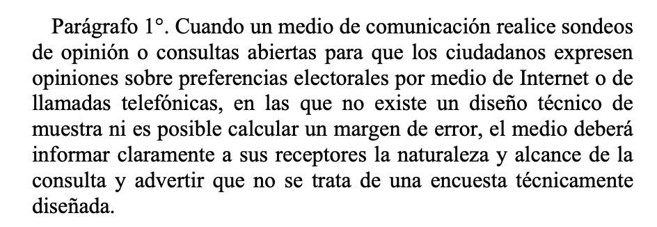 Por si acaso, la prohibición de sondeos de intención de voto ya existía. 
Ley 996 de 2005 (Ley de garantías electorales), artículo 28, parágrafo 1.