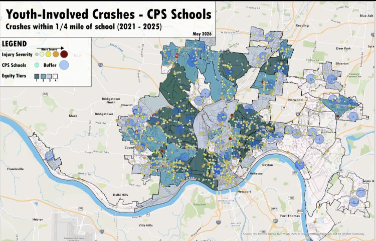 jeffreysms's tweet photo. As we get close to finishing up the school year, this is a reminder that we still have way too many crashes in school zones involving kids. This is data provided by DOTE in a safe routes to schools meeting we had today. https://t.co/R6Abioq2ZH