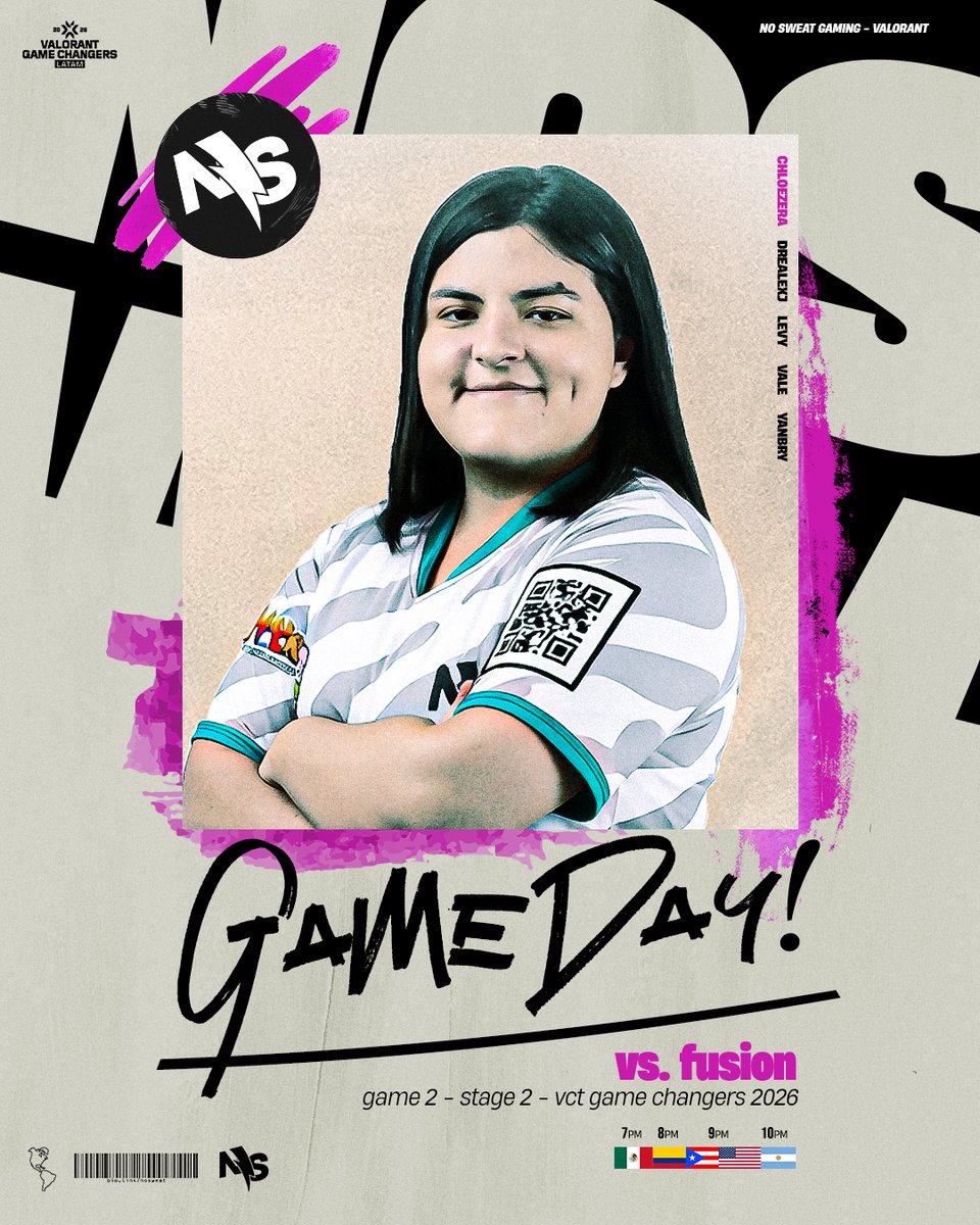 ggnosweat's tweet photo. Esta noche El Clásico is back! 🍿👀🔥
#LasNenas⚡🌺 #VCTGameChangers
Watch party en la morada!💜
📺: https://t.co/Apj75BLBtT https://t.co/o2lSSeyUzK