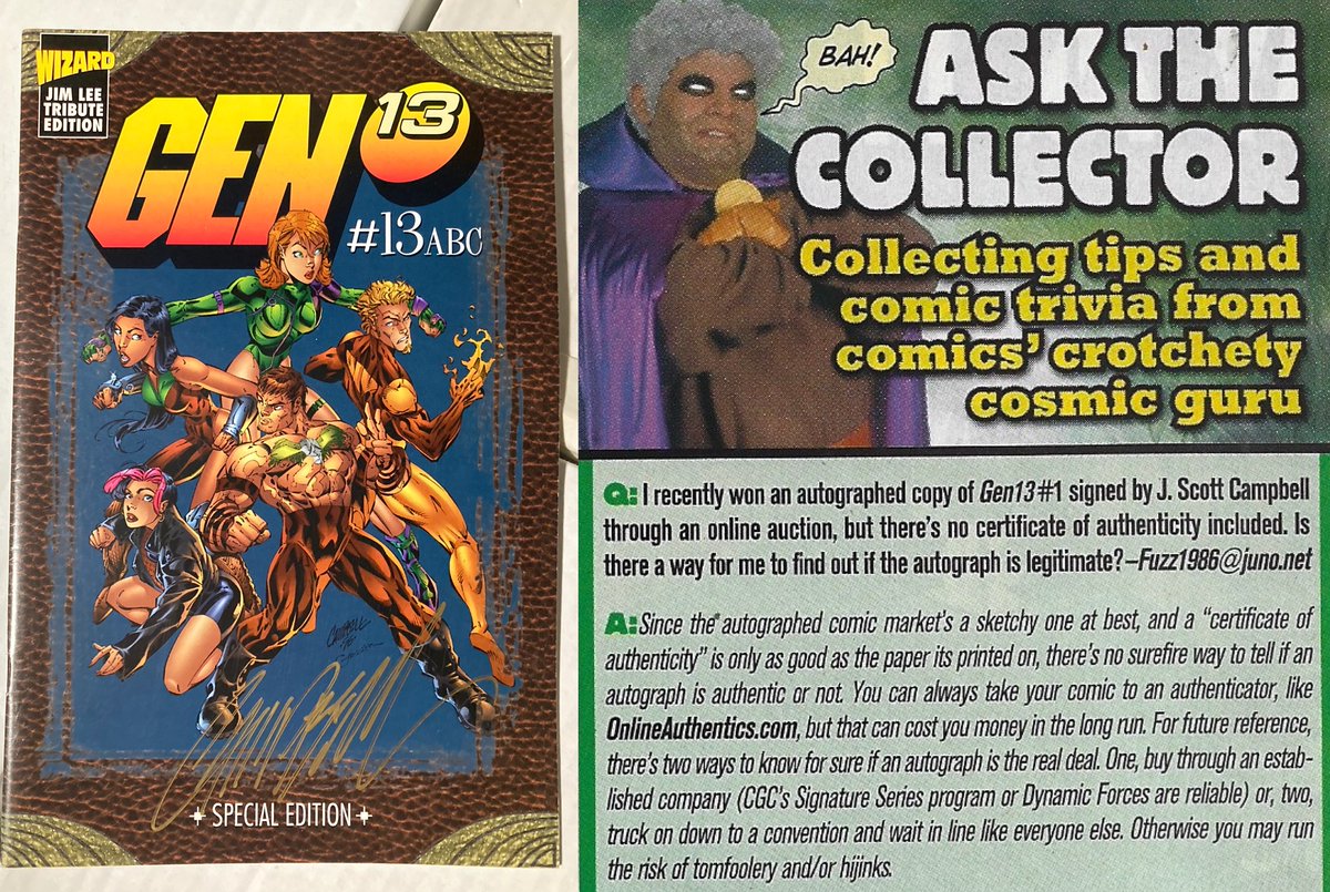 This question for The Collector asks about authenticating a