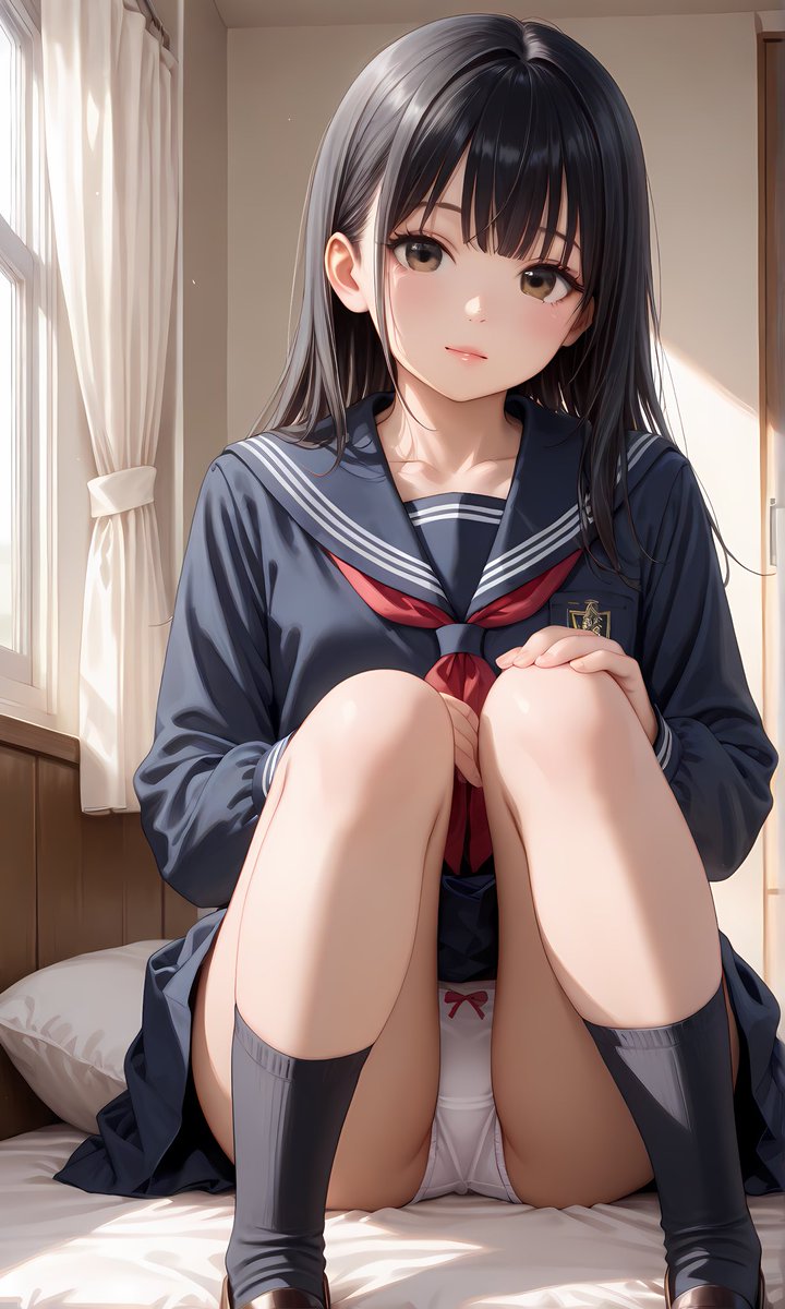 Mokofuni_Rabbit's tweet photo. こんな感じの女の子も好きですか？
いつもよりリアルテイスト♡
ツヤツヤ感がいい感じ！
#少女 #部屋 #がこおわ #SFW #高画質 #AIイラスト https://t.co/DZPTzgklYM