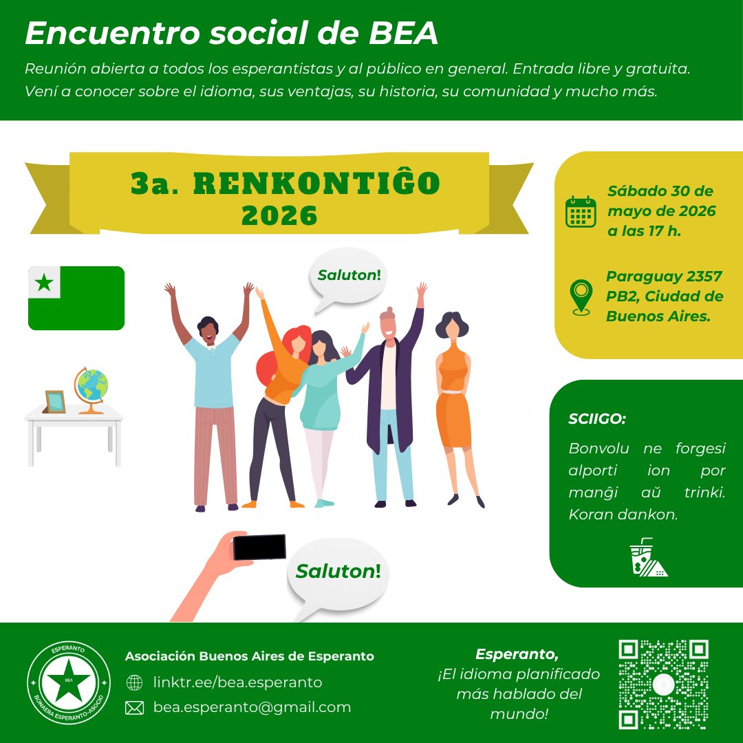 Asociación Buenos Aires de Esperanto (BEA) tweet media