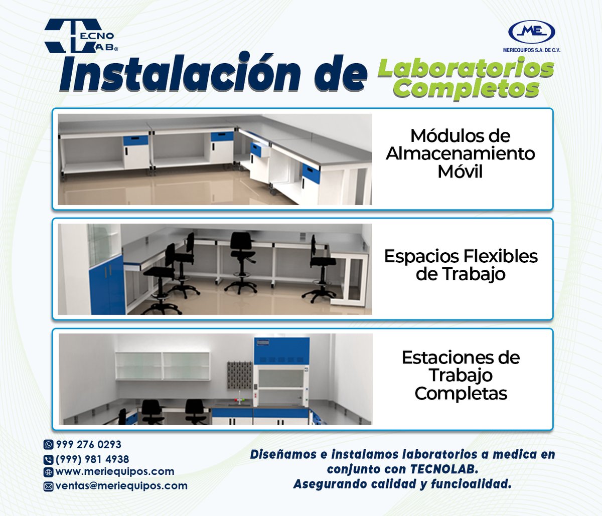 Meriequipos's tweet photo. 🔬 Ingeniería y precisión en cada detalle

✨¿Buscas optimizar tu espacio de trabajo científico? Instalación de laboratorios completos. Desde la conceptualización hasta el montaje final.

📞 ventas@meriequipos.com
📱 WhatsApp: https://t.co/7bMvIAhm2I

#Innovación #Laboratorios https://t.co/7Wwp0fa66r