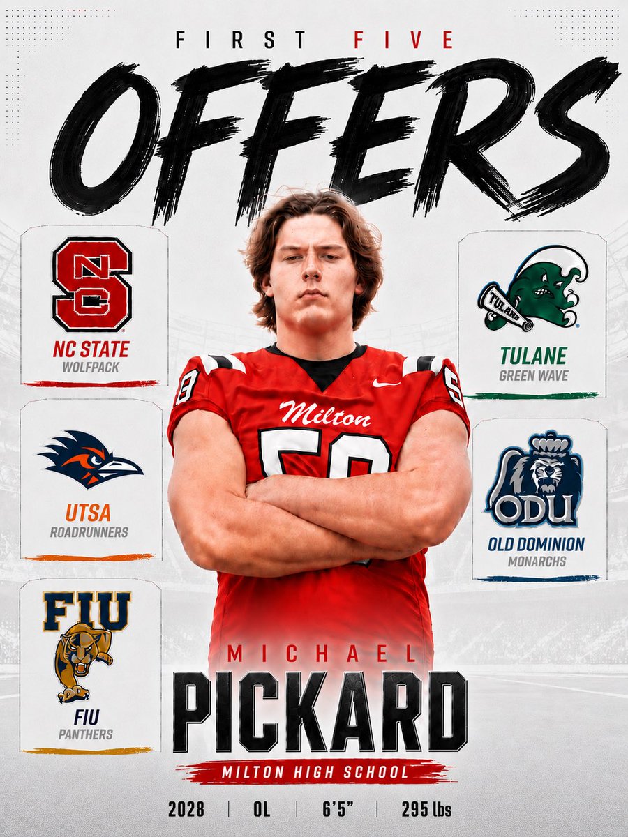 Michael Pickard '28 OL 6'5 295 tweet media