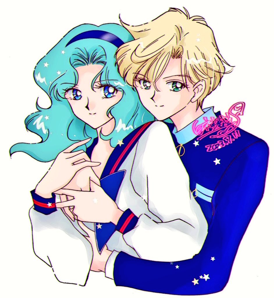 SILVERウラネプが通路演出でクルッと回ってバックハグしてたのアニオリ円盤パケ絵だね！過去絵で私もバックハグ描いてた…バックハグ…はるみちの立ち位置逆でもいいね…💙💚