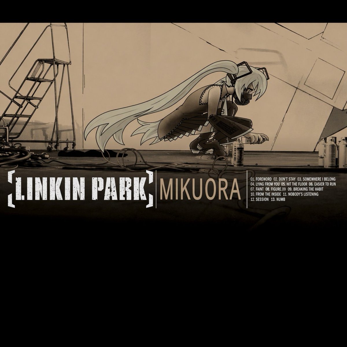 I used random Images from pinterest to recreate Meteora album