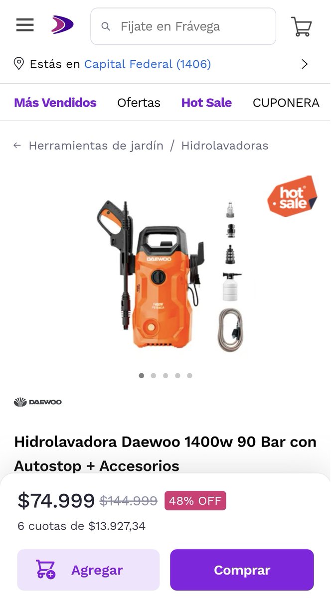 Mau_Albornoz's tweet photo. 🚨 Frávega anuncia que a partir de hoy hay 12 cuotas sin interés, envíos gratis en seleccionados y hasta 50% de descuentos en Fravega por HotSale
✅Ideal para televisores por el Mundial
📲Desde notebooks y teléfonos hasta
herramientas
📲Además hay Promo con MODO (sigue) https://t.co/D57Y9zWBpC