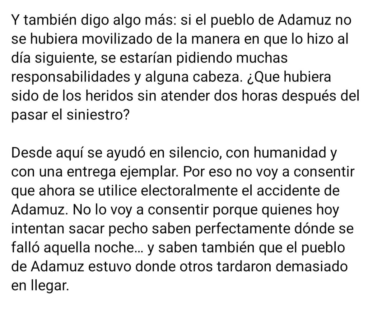 El alcalde de Adamuz rompe su silencio después del uso partidista de la tragedia por parte del PP en el debate  y desmonta la versión oficial de Juanma Moreno: El 112 no funcionó adecuadamente y la ayuda tardó en llegar.