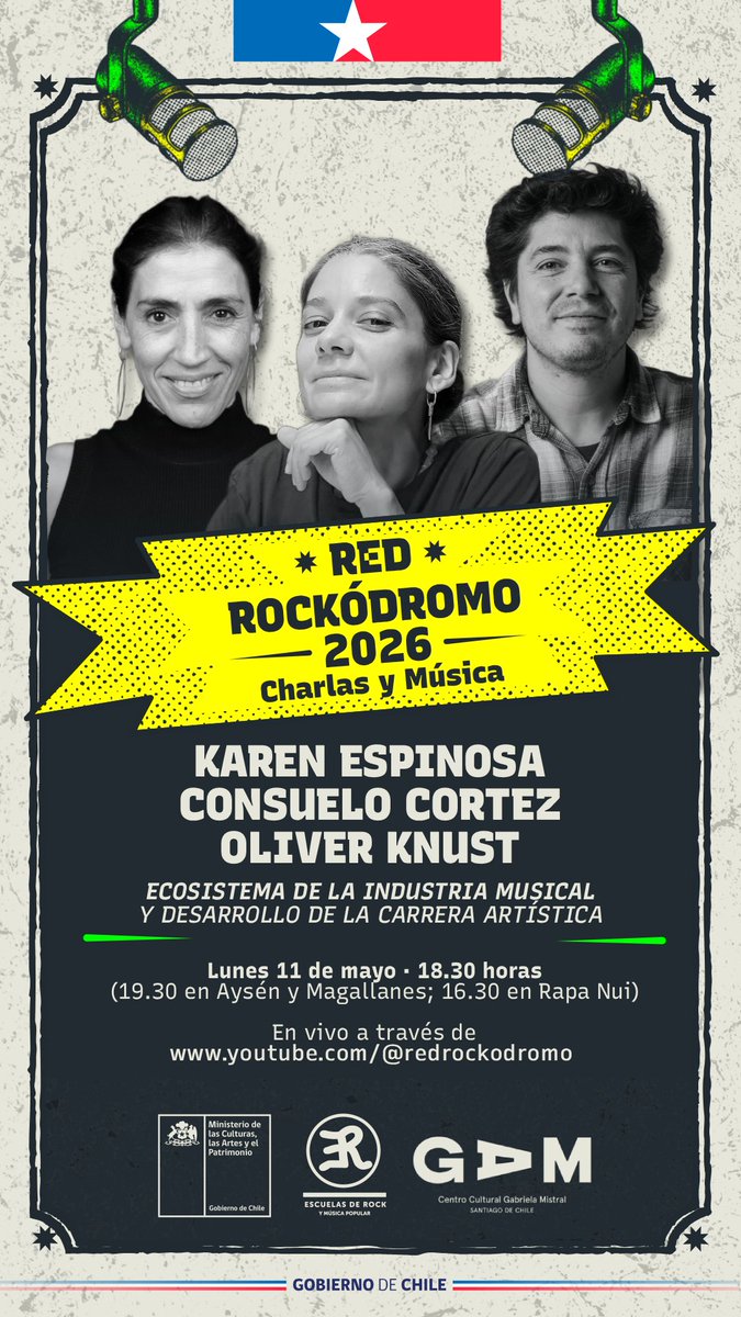 EscuelasdeRock's tweet photo. ⚡️Desde las 18.30 horas, conecta con la cuarta sesión del ciclo 'Charlas y Música', esta vez con un panel para discutir oportunidades y herramientas decisivas para la circulación de los proyectos musicales. https://t.co/V7aAKoMIl0