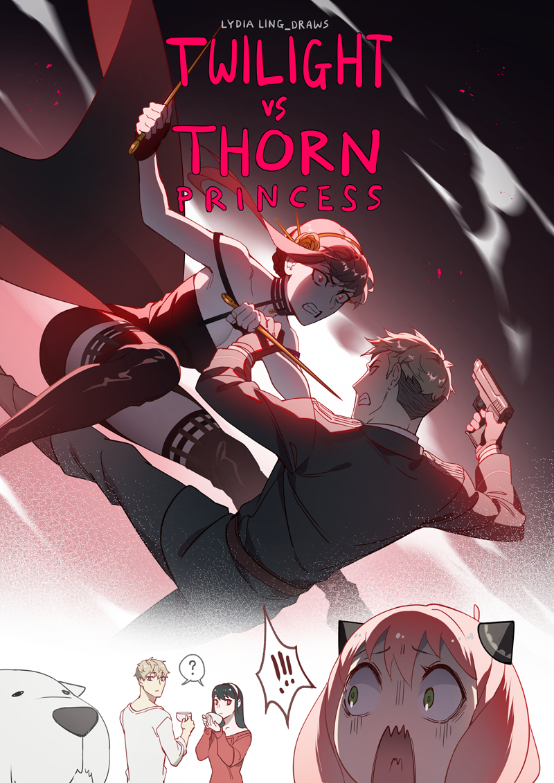 thejediexile21's tweet photo. I'm so honored to voice Yor in @lydialing_draws  Twilight vs Thorn Princess comic! 

I LOVE #spyxfamily &amp; I read this comic when it was first released &amp; JUMPED at the chance to audition. Thank you so much Lydia! Full circle, full heart! 🥰  

Go watch the dub on YouTube today!🌹 https://t.co/zAl05Jw6Fy