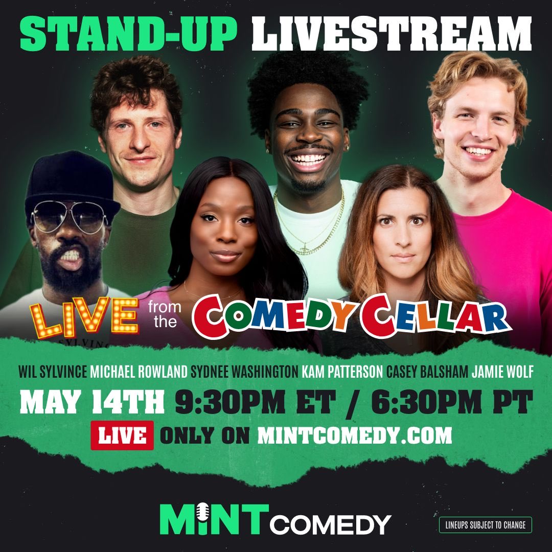 real_mintcomedy's tweet photo. Uncensored, unedited, streamed LIVE from the Comedy Cellar this Thursday night! 🎤 https://t.co/yFC7jQ676L