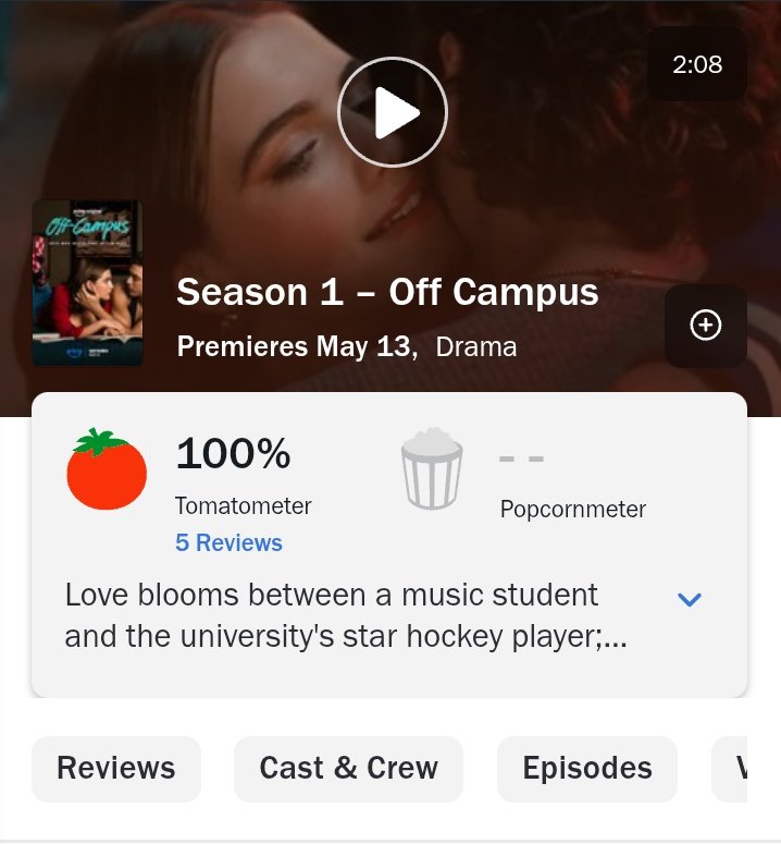 PortalPrimeBR's tweet photo. A adaptação de OFF CAMPUS debutou com 100% de aprovação da crítica. 

Estréia nessa quarta no Prime Video. https://t.co/lDdeXXR7Wy