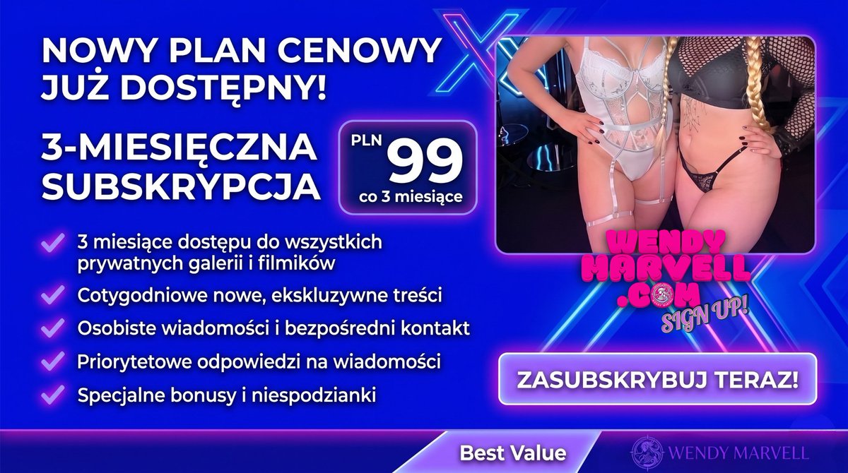 WMarvell11's tweet photo. 🚀 Chcesz być bliżej? Nasz nowy plan subskrypcji daje Ci dostęp do treści, których nie znajdziesz nigdzie indziej! 👀 Nie zwlekaj, dołącz do nas i zobacz, co tracisz! 🔥 https://t.co/l2xtHJFpoH
-------------------
🚀 Want to get closer? Our new subscription plan gives you access to content you won't find anywhere else! 👀 Don't wait, join us and see what you're missing! 🔥 https://t.co/l2xtHJFpoH

@wendymarvellcom