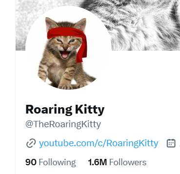 nnzppf's tweet photo. @Jake__Wujastyk @TheRoaringKitty prof pic still the new one.. https://t.co/SLpTfufBsr