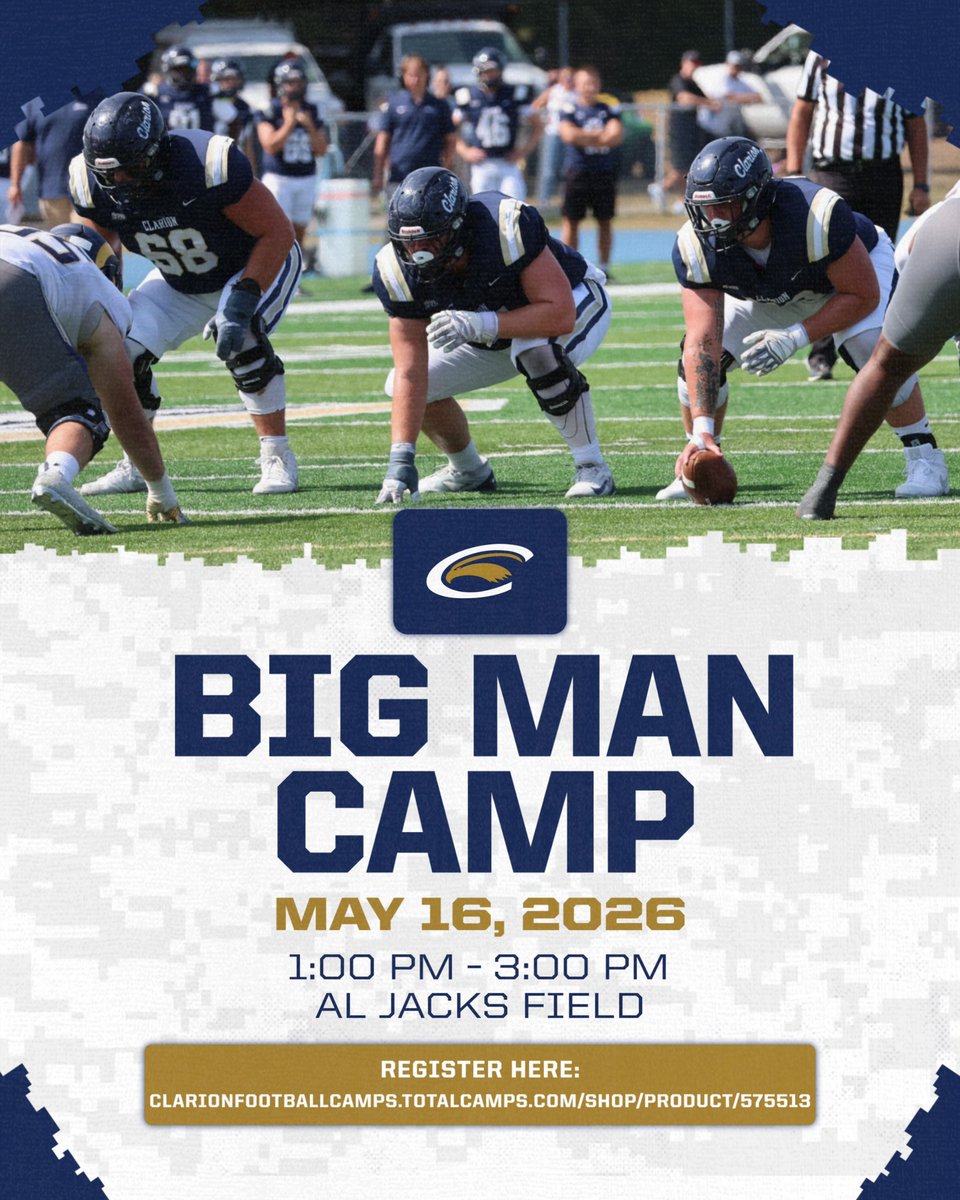 vrizz52's tweet photo. Almost that time…

This Saturday come sharpen your skills and learn some technique at our Big Man Camp! 

14 OL/DL left our Big Man Camp last year with an offer 👀 

It’s simple. Show up+show out =💰

Register Here: https://t.co/Gyv7stFQ1M https://t.co/wMYmyI7BXS