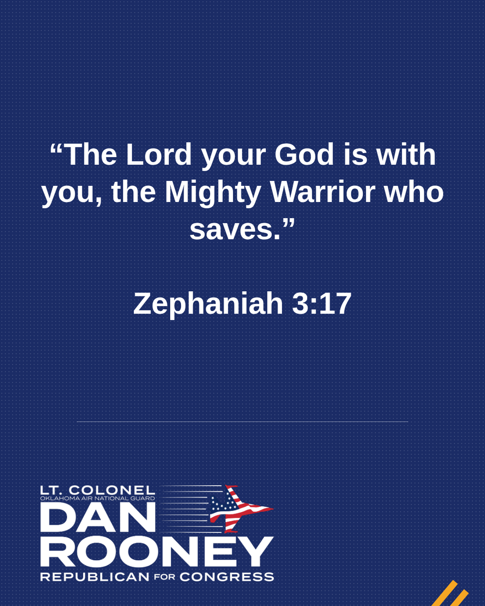LtColDanRooney's tweet photo. On my hardest days in Iraq and in my lowest moments as a father and husband, this verse reminded me that I was not fighting alone.  

The Mighty Warrior is on your side. Walk into today knowing that. https://t.co/MRvb2X9kPU