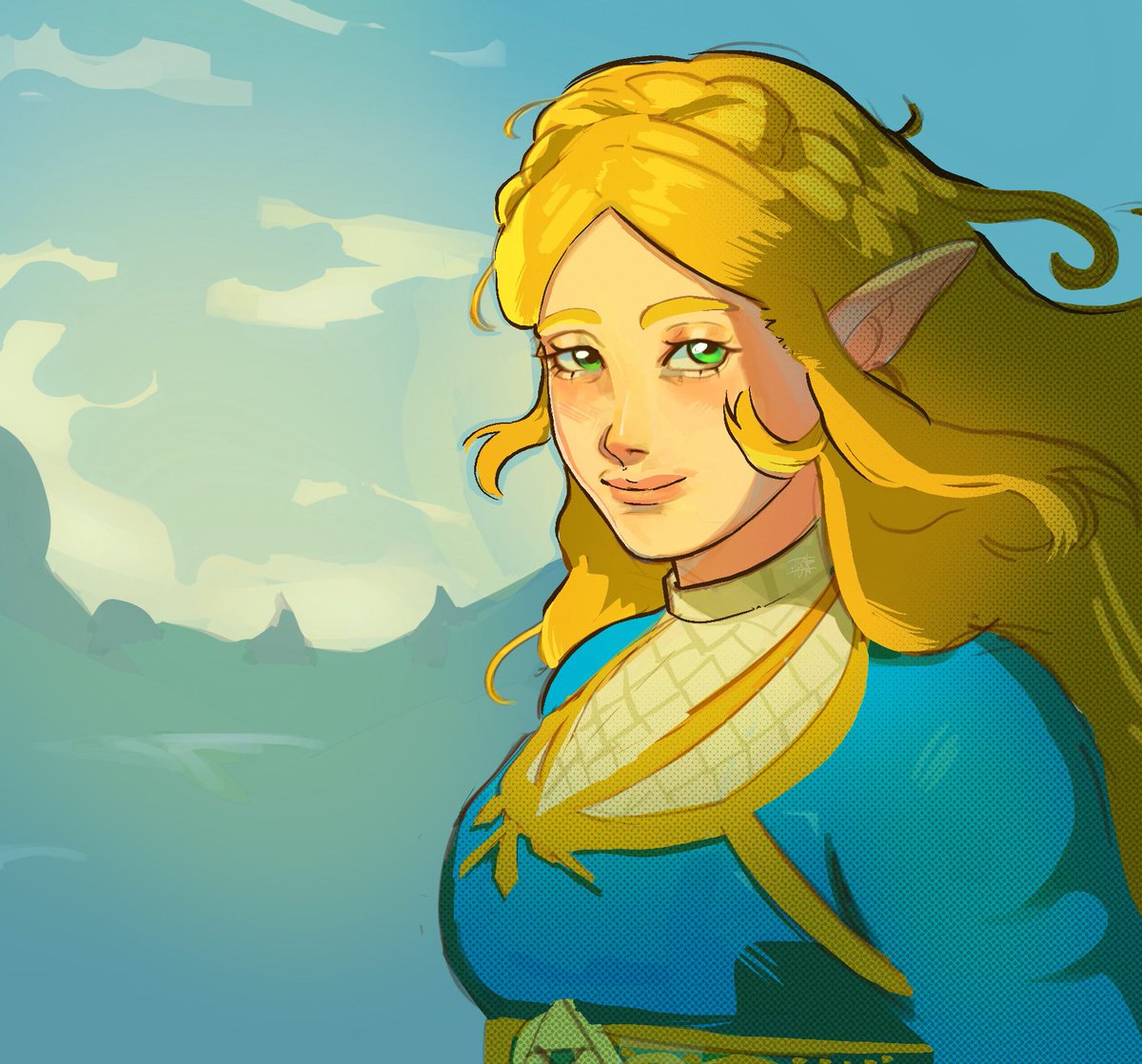 eusckidd's tweet photo. zelda (style testing) #zelda https://t.co/ligIt2zIBB