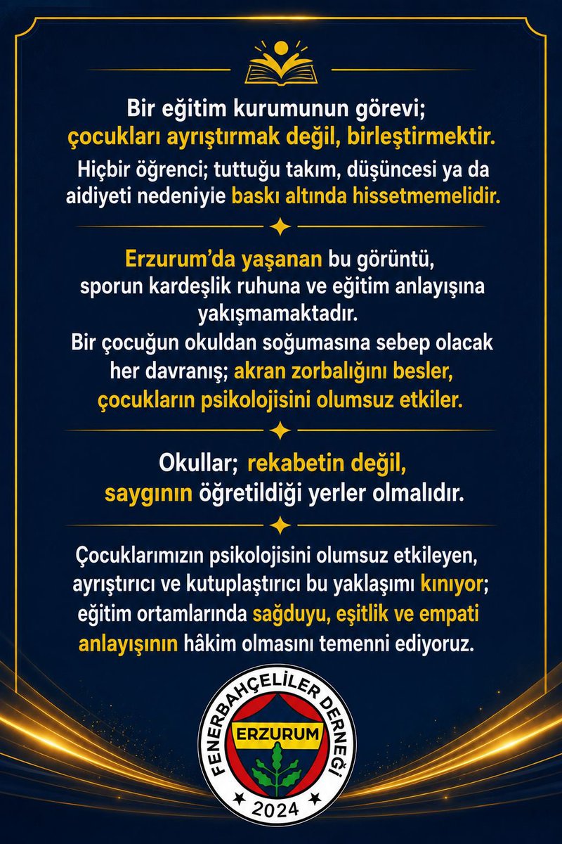 Erzurum Fenerbahçeliler Derneği tweet media