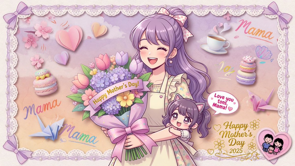 AllenT5364's tweet photo. 🌸 Happy Mother’s Day to the real MVPs! 💖
Whether you’re a fierce anime mom protecting her squad or the quiet one always cooking bentos with love — today we celebrate YOU.
To my mom: thanks for the endless support, even when I was grinding side quests instead of chores 😂
Tag your anime mom or real-life hero below!
#MothersDay #AnimeMom #HappyMothersDay