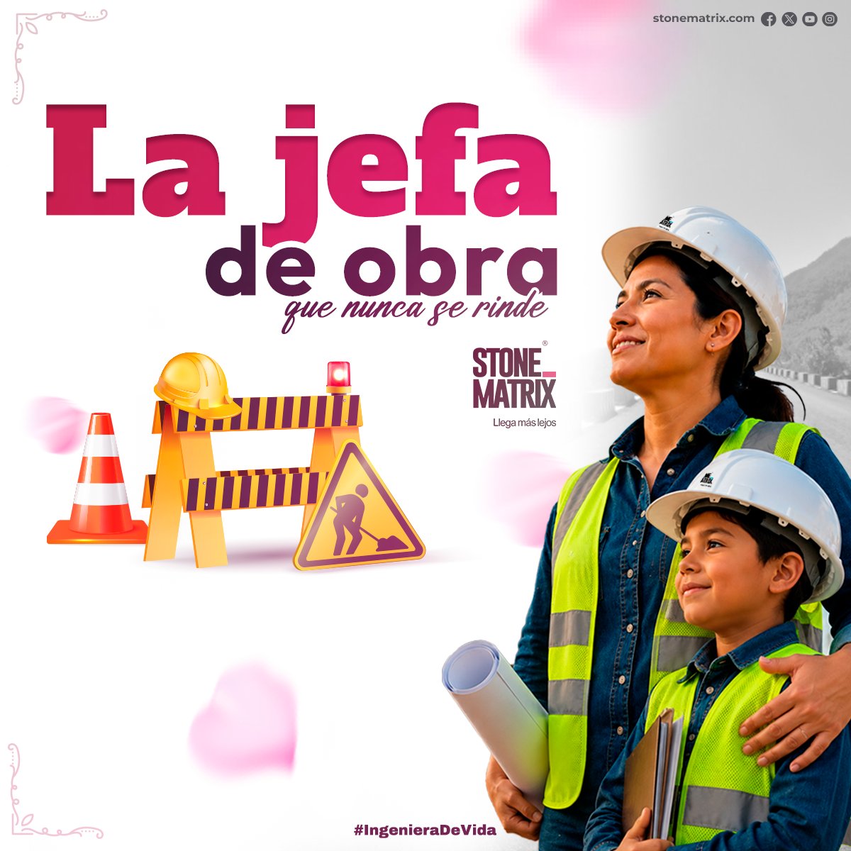 StoneMatrixMx's tweet photo. Celebramos a todas las Mamás que trabajan con el corazón y nunca se rinden. 💪👷🌸
#StoneMatrix #LlegaMasLejos #LaJefaDeObra #DíaDeLasMadres #IngenieríaConCorazón #MamáQueInspira #ConstruyendoSueños #MujeresQueConstruyen https://t.co/sTlH4VOCen