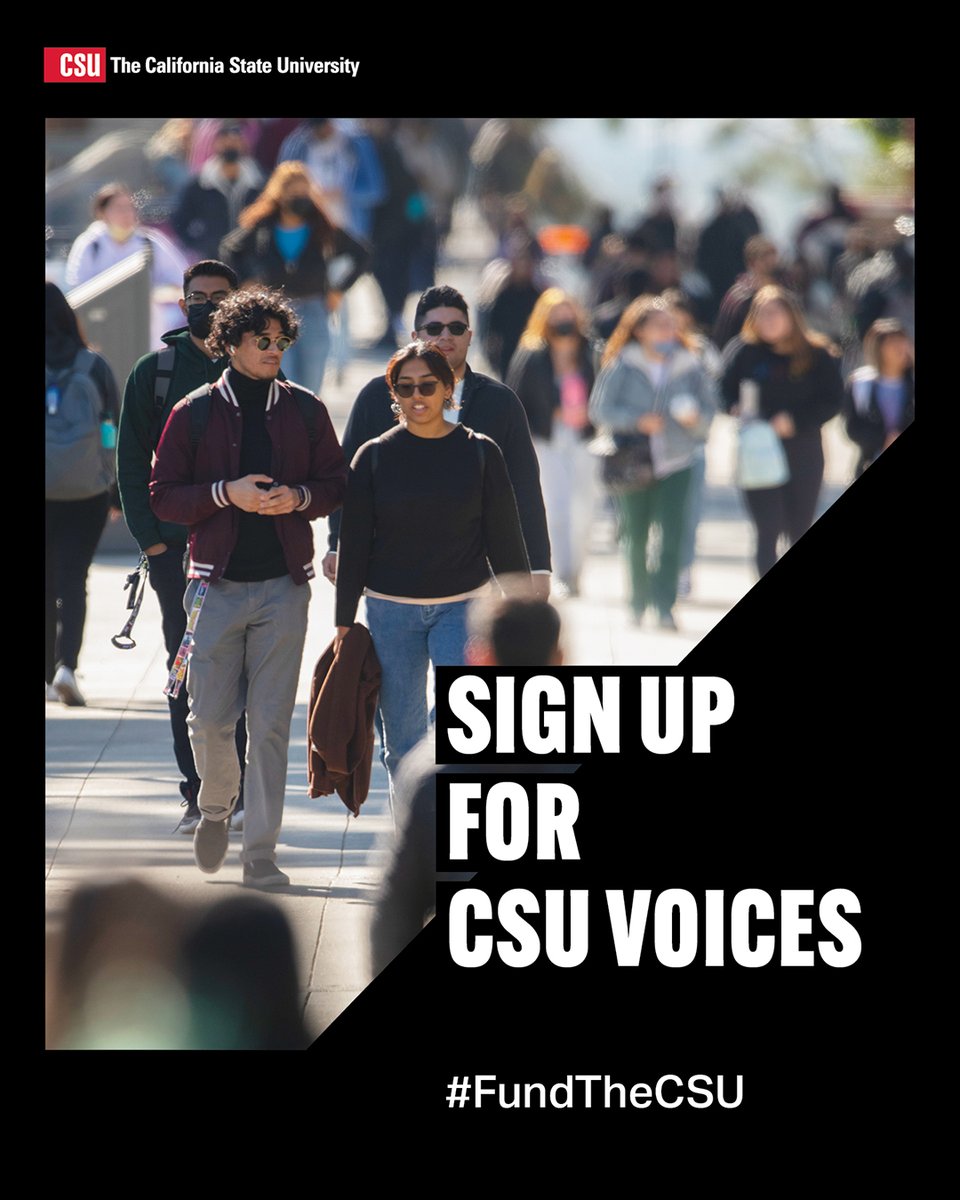 The CSU tweet media