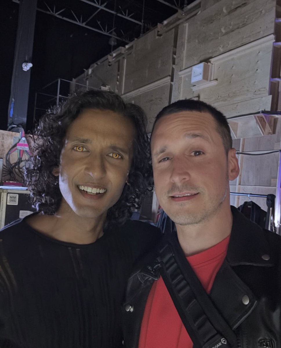 iwtvupdates's tweet photo. Assad stuns alongside Matthew Santos in new photo from his Instagram! 
"Happy birthday to this talented, handsome baddass!! May you slay yet another run around the sun, young legend. ❤️🎂🎁" https://t.co/w7kEKyd2hl