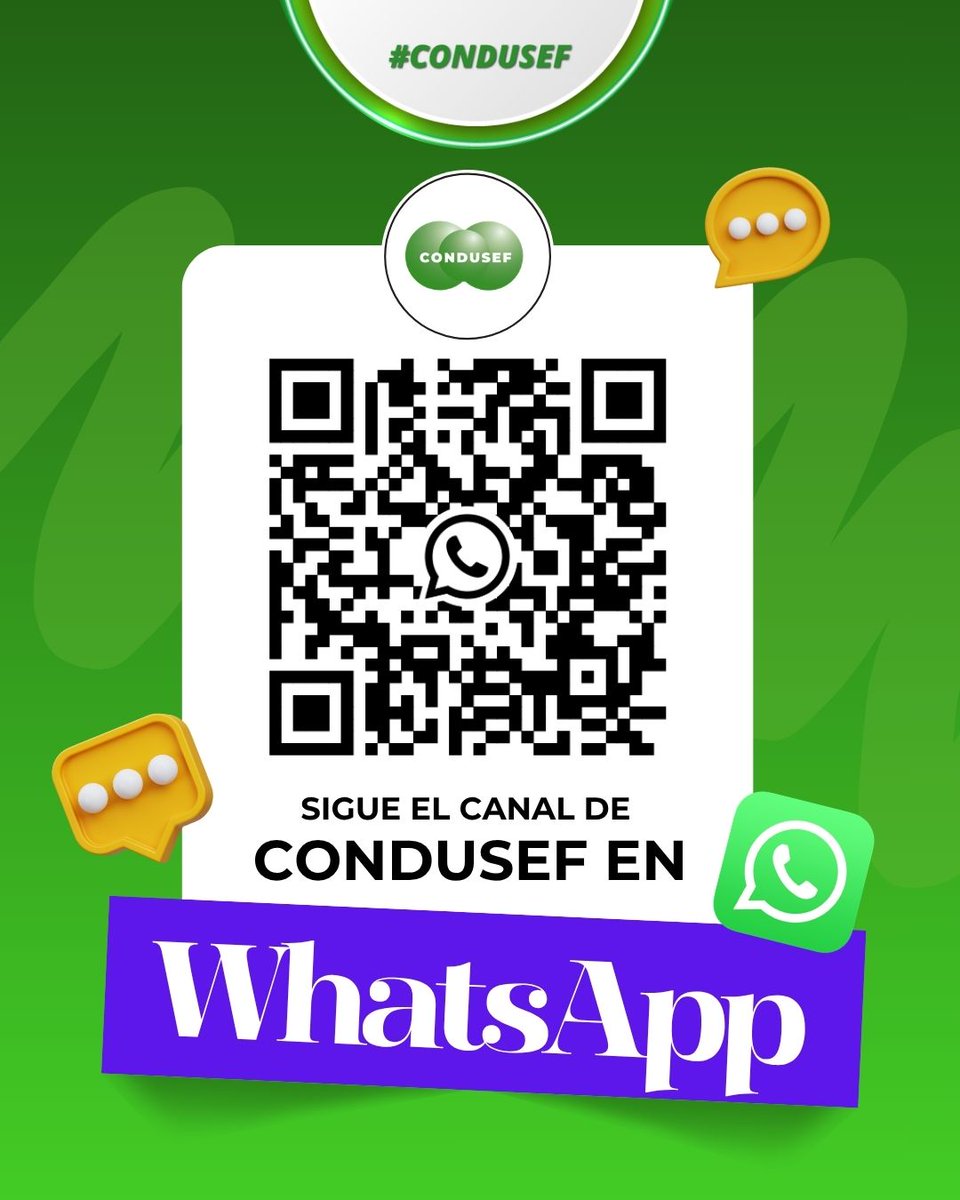 CondusefMX's tweet photo. ð² ¡La #Condusef ya está en ðªðµð®ððððœðœ! ð
ð¬ Ãnete a nuestro Canal de Difusión y recibe ððŒð»ð±ðð§ð¶ðœð para cuidar tu dinero, mejorar tus finanzas y evitar fraudes digitales. ðšð¡ïž
ð¥ Súmate aquÃ:
https://t.co/KkWq54Gl7Y
#CondusefCercaDeTi https://t.co/XZfjJse8VI