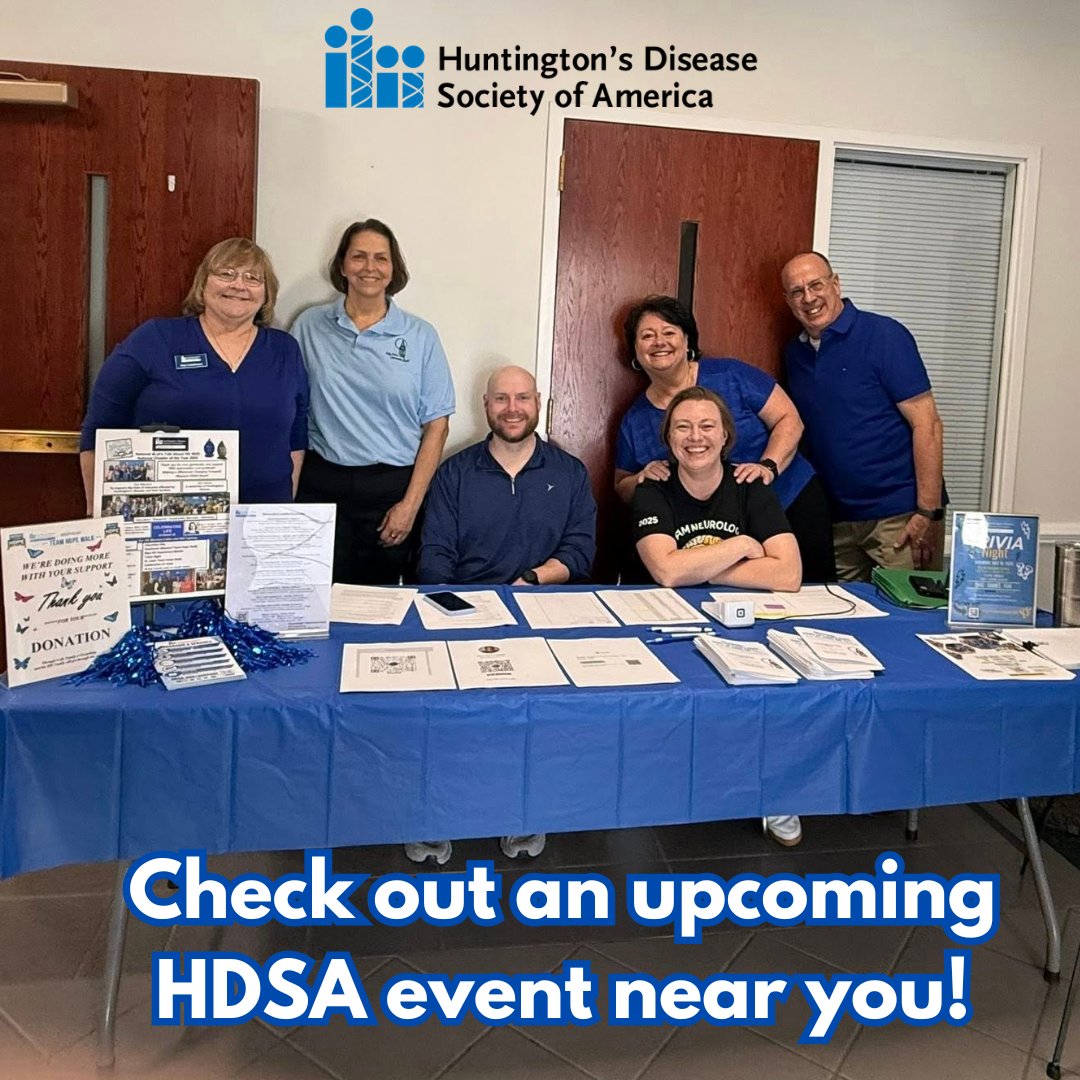 HDSA's tweet photo. Find an upcoming HDSA event in your area during HD Awareness Month!
To learn more and register, visit: https://t.co/IFHrUniFVO
#HDAwareness #HDAwarenessMonth #LetsTalkAboutHD #HDWarrior #HDFamily #FamilyIsEverything https://t.co/WeP5c1ejzl
