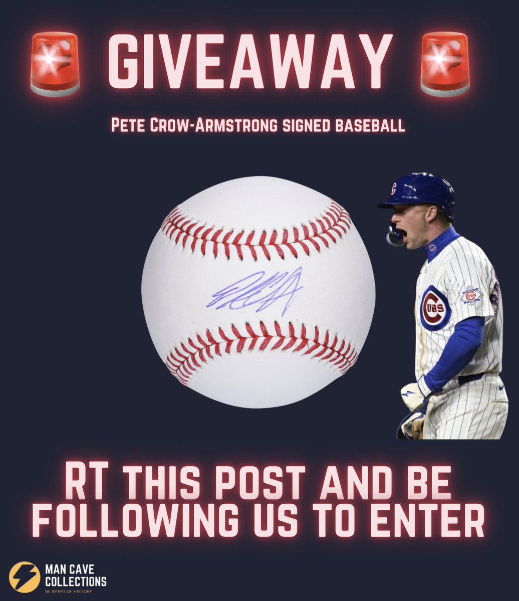 GIVEAWAY!

Picking 1 Cubs fan who RT’s this post and follows us to win this PCA signed baseball. 

Ends 5/18.