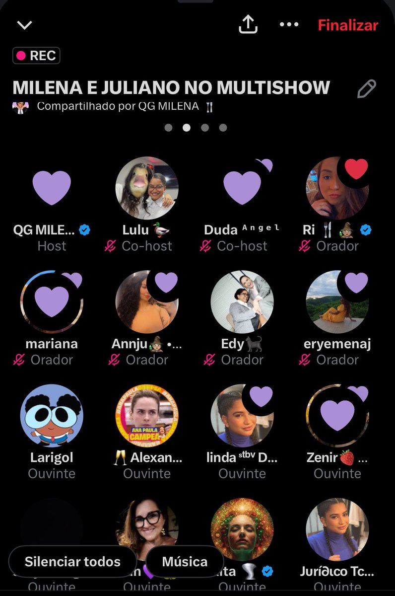 Agradecimento, especial a todos que estiveram com a gente durante o space pra subir as duas Tags hoje, vocês são incríveis e pode ter certeza que a Milena tem um grande amor por todos nós. 

MILENA COM LUFTAL 
MILENA E JULIANO NO MULTISHOW 

<a href="/tiamilenabbb/">Tia Milena 🍴</a> 
<a href="/julianofloss/">JULIANO FLOSS 🐉</a>