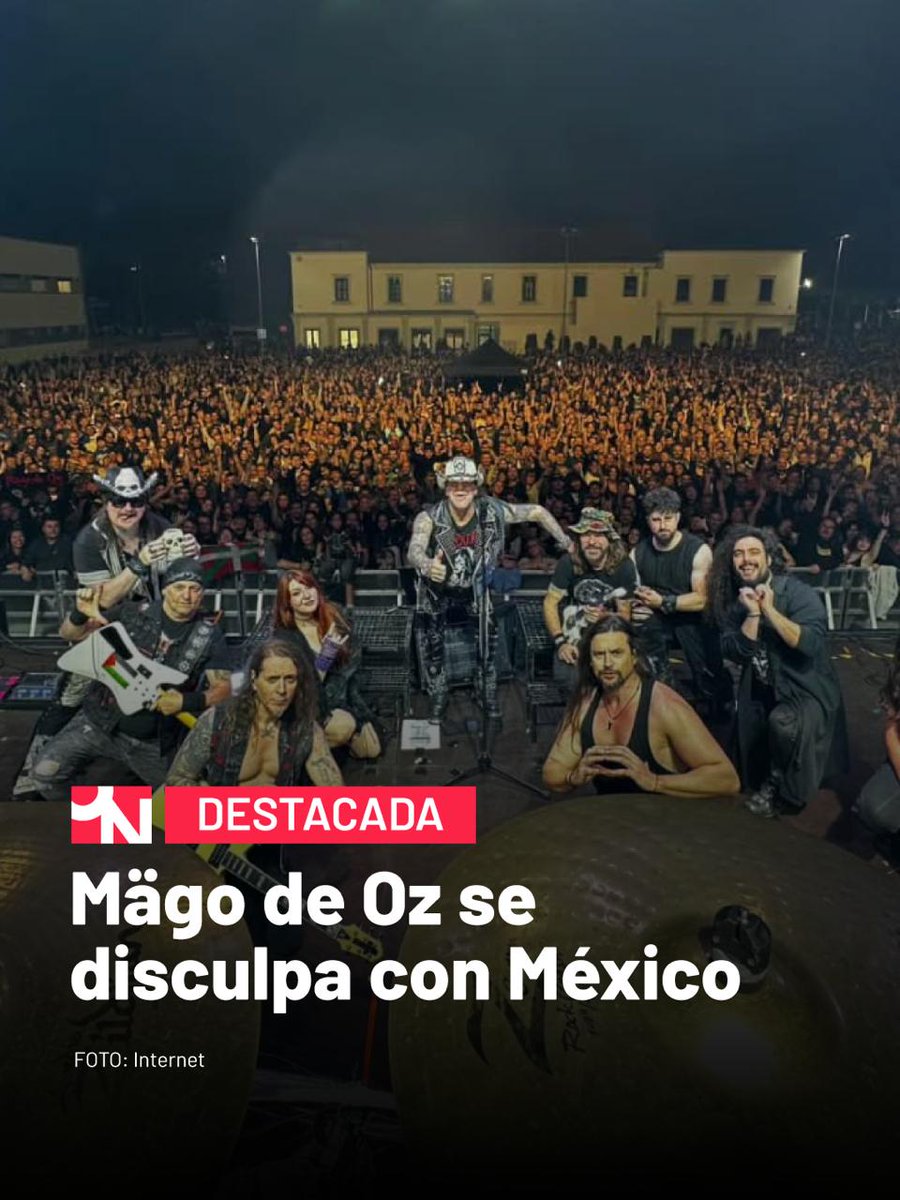 #EsNoticia | La banda española Mägo de Oz (@magodeozoficial) ofrece una disculpa pública al pueblo mexicano tras la visita de Isabel Díaz Ayuso (<a href="/IdiazAyuso/">Isabel Díaz Ayuso</a>).

La agrupación se deslinda de posturas que reivindican la conquista, y afirma que no representan el sentir de muchos