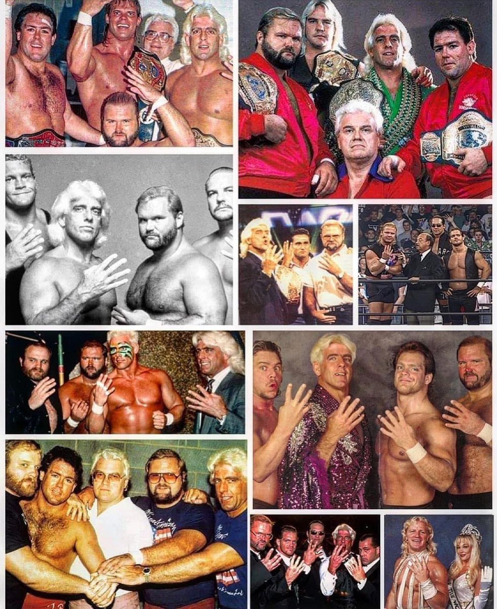 Wrestling80s90s's tweet photo. What’s your favourite version of The Horsemen? https://t.co/F0pkCUWl5m