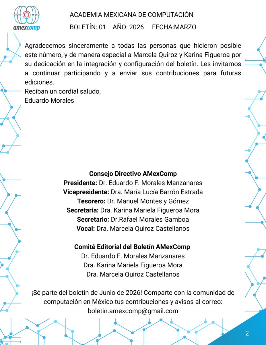 Academia Mexicana de Computación tweet media