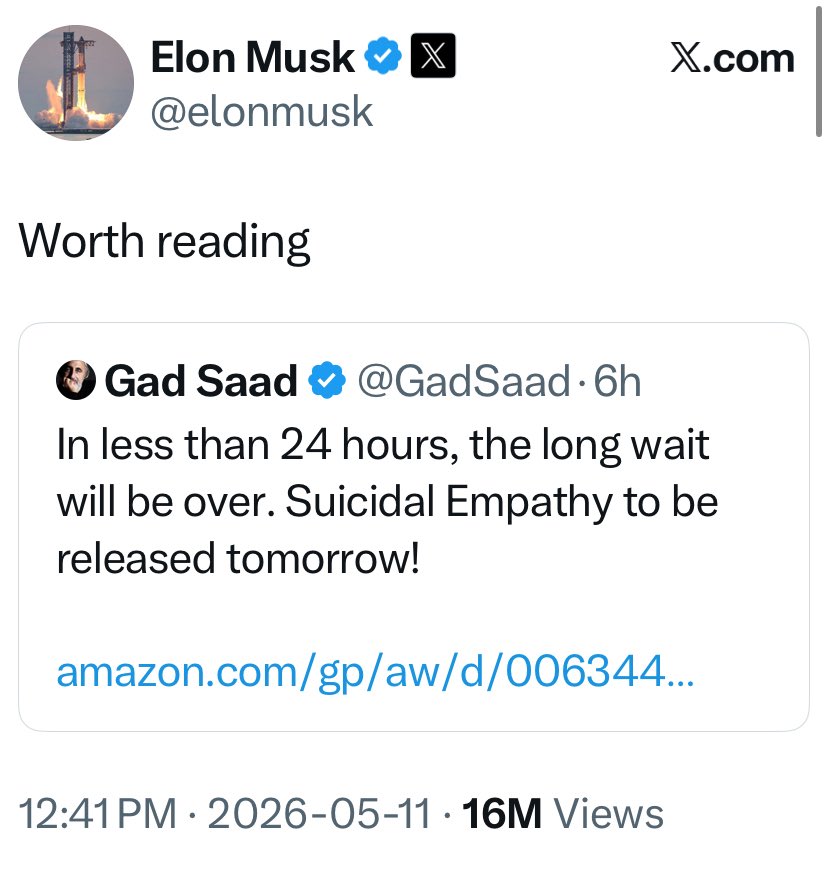 Gad Saad tweet media