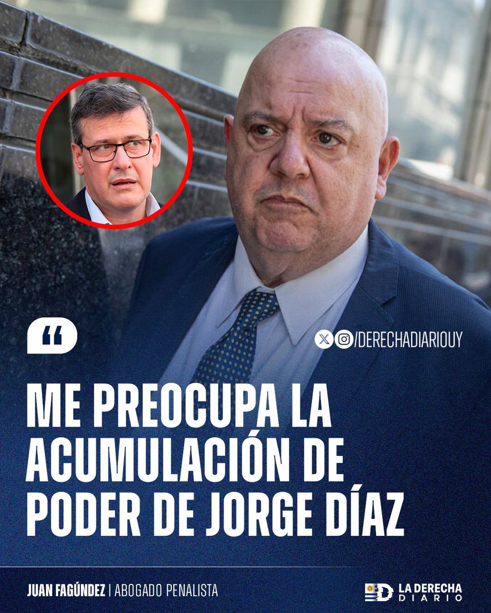 🇺🇾 | TODOS DEBERÍAMOS ESTAR PREOCUPADOS: El abogado penalista Juan Fagúndez, dijo que le preocupa la acumulación de poder del comunista pro secretario de la presidencia Jorge Díaz.