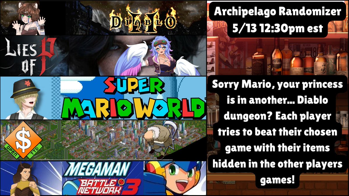 Its_just_erkel's tweet photo. COLLAB THIS WEDNESDAY 12:30EST!

What if a game randomizer could take your items and put them in a whole ass other game? 5 goobers try to beat their respective games while finding items and unlocks for the other players. https://t.co/24EnlR6r5T