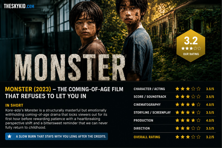 SkyKid's tweet photo. My latest film review: Monster (2023) – The Coming-of-Age Film That Refuses to Let You In https://t.co/cWSOLrvAGg https://t.co/F5cDC2nM0s