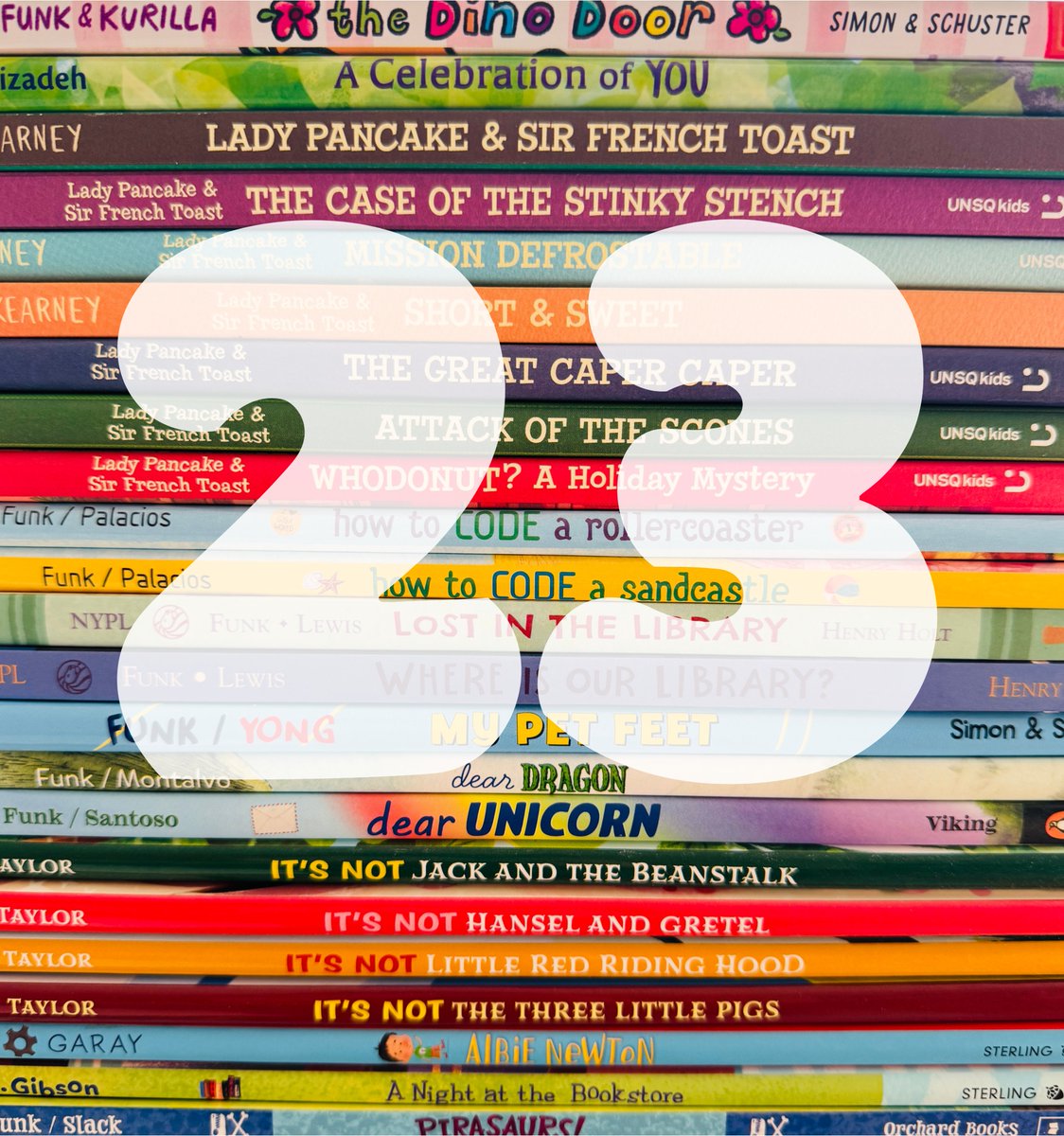 joshfunkbooks's tweet photo. 23. Couldn’t have gotten here without so many other amazing creators:
🌸 Renée Kurilla
🦋 Kip Alizadeh
🥞 Brendan Kearney
🎢 Sara Palacios
🦁 Stevie Lewis
🦶 Billy Yong
🐉 Rodolfo Montalvo
🦄 Charles Santoso
🫘 Edwardian Taylor
🚀 Ester Garay
🧸 Jessica Gibson
🏴‍☠️ Michael Slack https://t.co/TtiQdMwcdN
