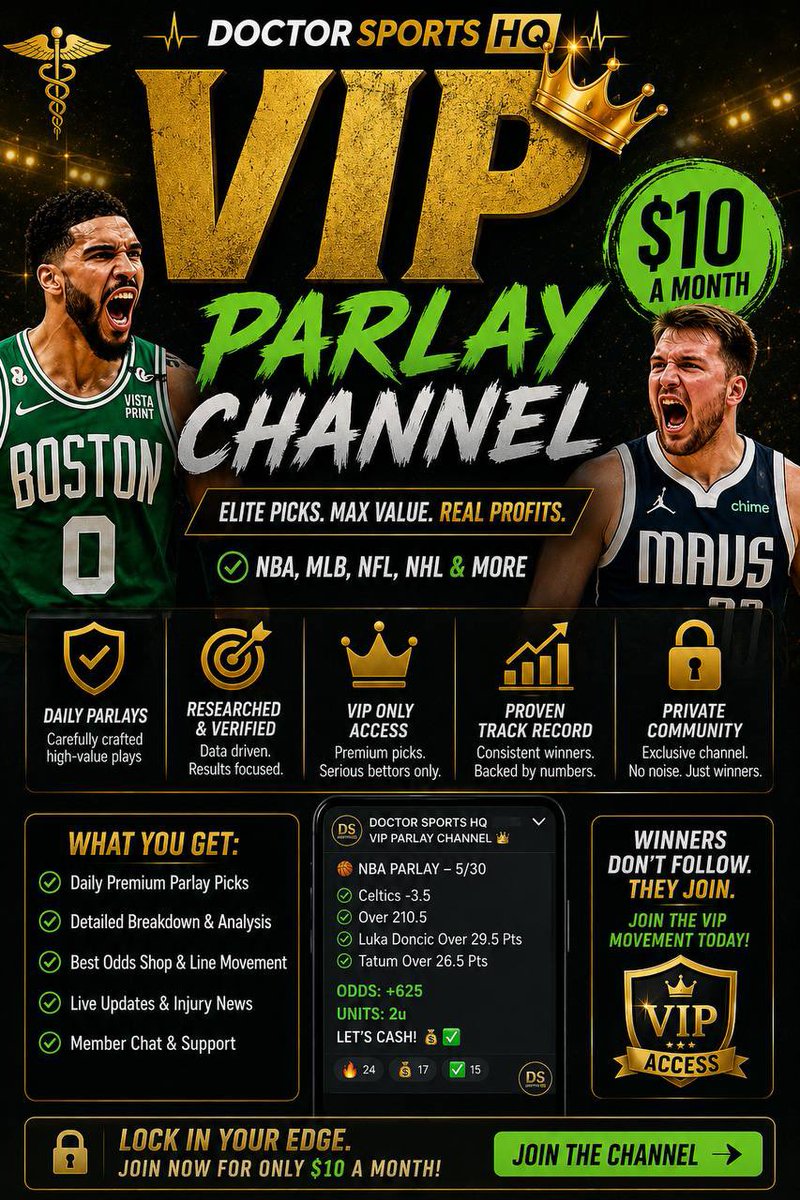 Doctor Sports HQ | VIP Picks 💰 tweet media