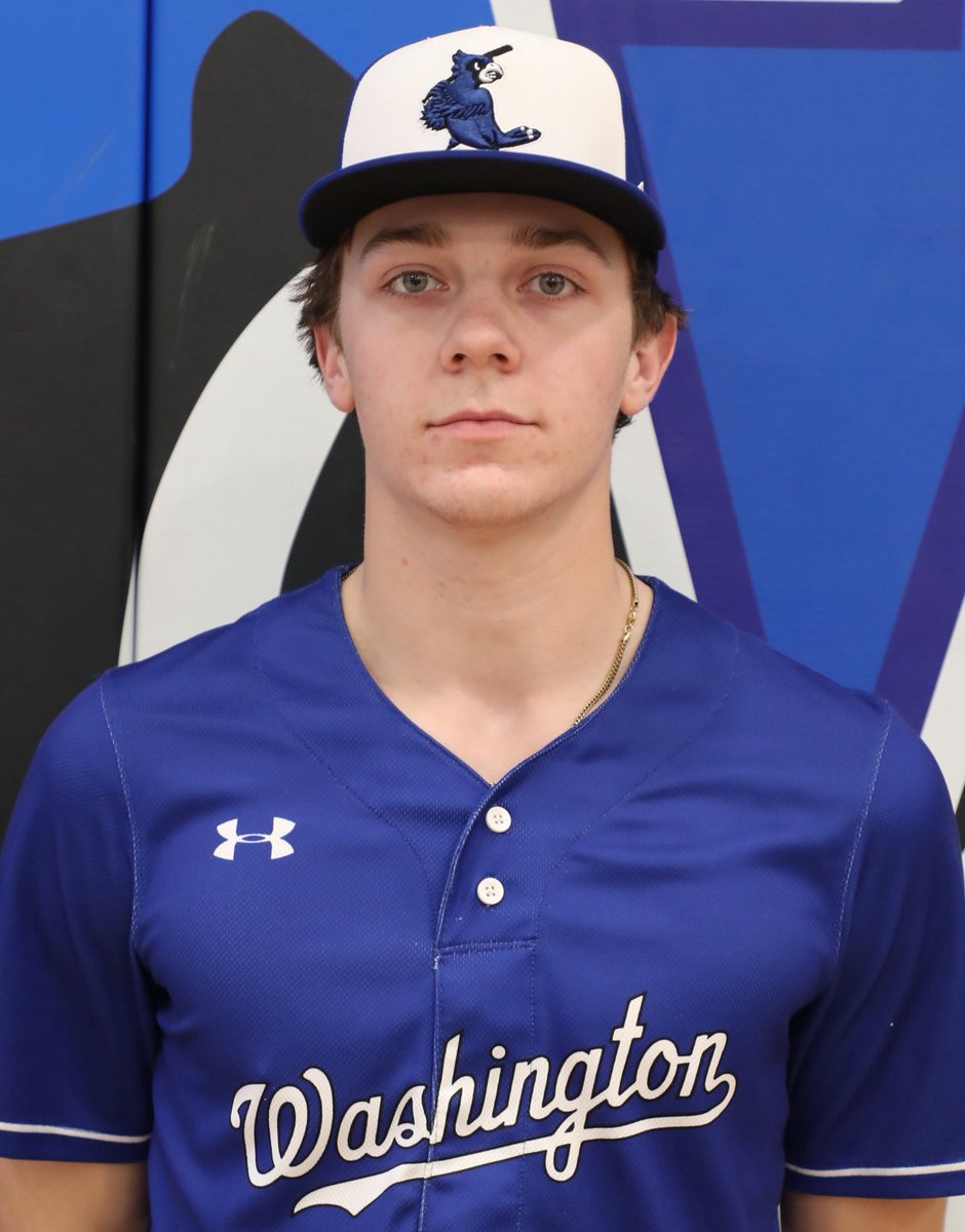 KLPWSports's tweet photo. Taco Bell Athlete of the Week - Andrew Elbert - Senior Shortstop - Washington Baseball.

Anchors the defense at shortstop with good range and a strong arm.

Stats - Hitting
Ave-290 OB-443 SLG-406

3 doubles 1 triple 1 home run 5 rbi.

Leads the team with 6 HBP 13 walks and 11 SB. https://t.co/L9DeWQoV4e
