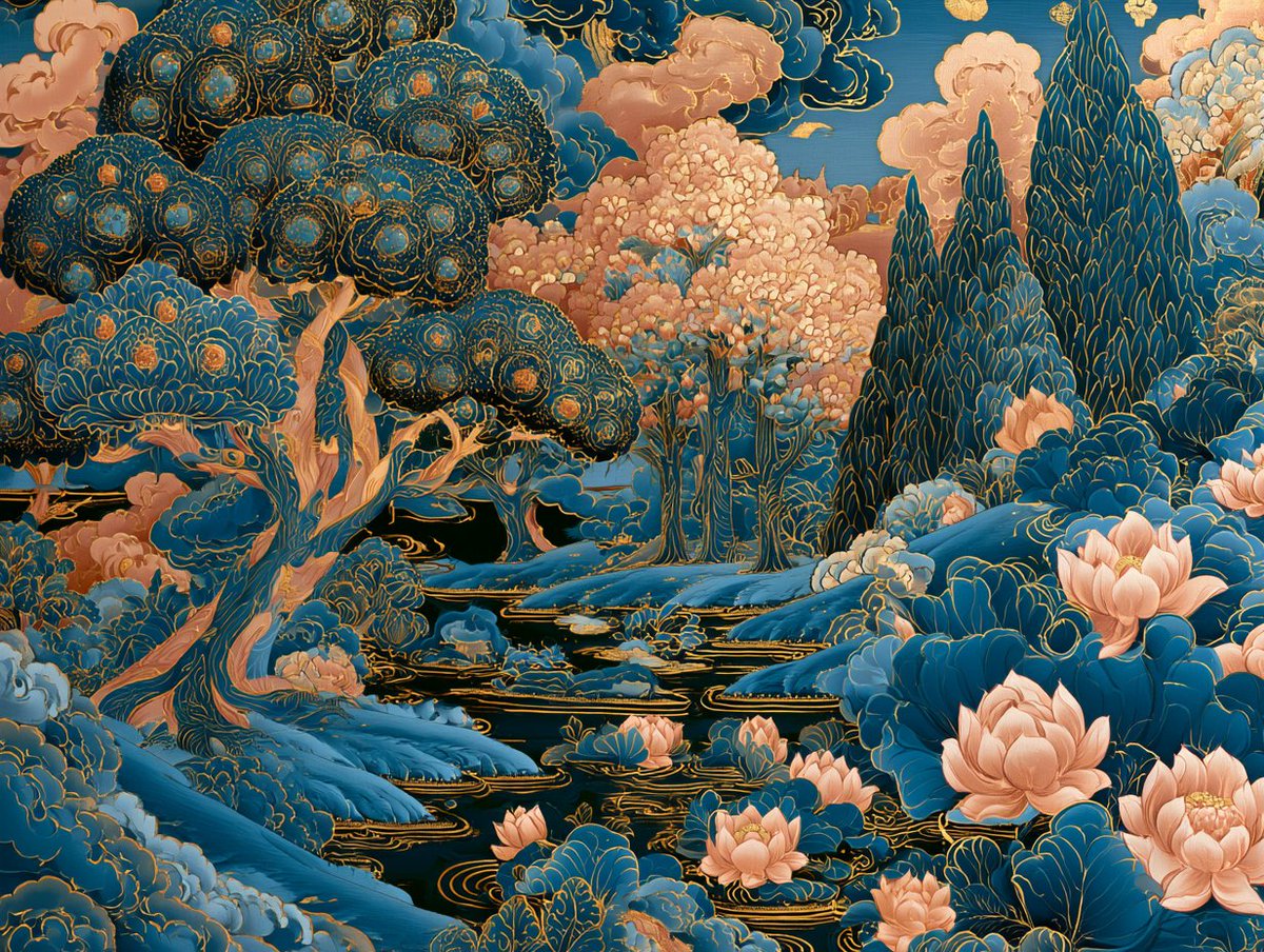 A Tibetan thangka painting of a [subject], mineral pigments on cotton canvas, [c