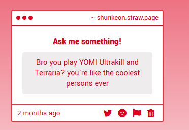 GamerLimer's tweet photo. to be fair i don't really play these games much (plus they're pretty popular aside from yomi) but thank you for the compliment! you're also pretty awesome too! https://t.co/2aHEP8vQl1