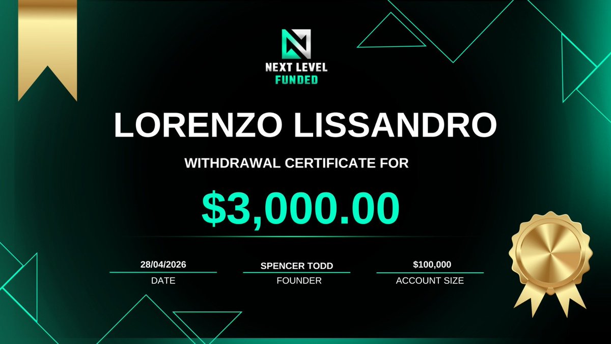 NextLvlFunded's tweet photo. 💸 Big payouts keep rolling in.

Stay disciplined and let the process work. 🚀

Ready to start your journey? 

👀Join NLF today 👇
https://t.co/gbyJXGoV8e https://t.co/AIXitGWOdk