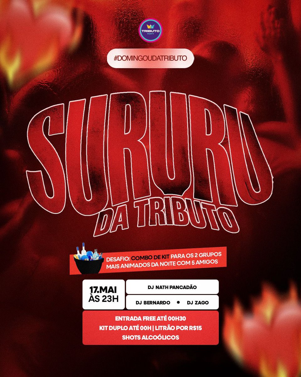 tributoparty's tweet photo. 🚨 AGENDA DA SEMANA NOVINHA  NO AR, VEM COM A GENTE:

- No Rolê de Quarta tem Bailinho Insano😎
- Sexta estreia a SADÔ!😈
- Sábado tem @glow_producoes com a festa SEM MODERAÇÃO!
- Domingo tem SURURU DA TRIBUTO🔥

➡️ Antecipados:  https://t.co/2ab4T3r9rQ https://t.co/P3JVfvn13z