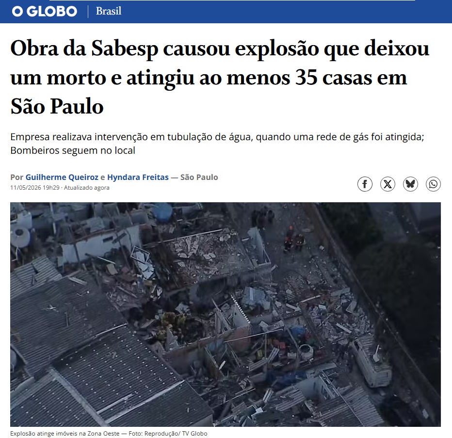 Uma pessoa morta. 35 casas destruídas. Dezenas de famílias sem ter onde morar. Há pessoas que só estão descobrindo que perderam tudo agora, voltando do trabalho. Só isso aqui já deveria ser motivo mais do que suficiente para desfazer a privatização.