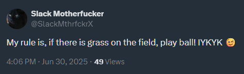 RustysGhost's tweet photo. Let's see if @SlackMthrfckrX decides to delete this one from his archive. https://t.co/0yfBcorU7S