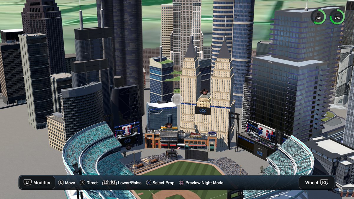 apballparks's tweet photo. New stadium in the vault 

Two stadium uploads in one day! Another suggested stadium that made it on the list. Keep those non replica stadium ideas coming! 

Stadium name: Gotham City

Dimensions: 300-400-300

Elevation: 5279

Online ID: notmyjobsite

#mlbtheshow26 https://t.co/rfnYmnAq4Q