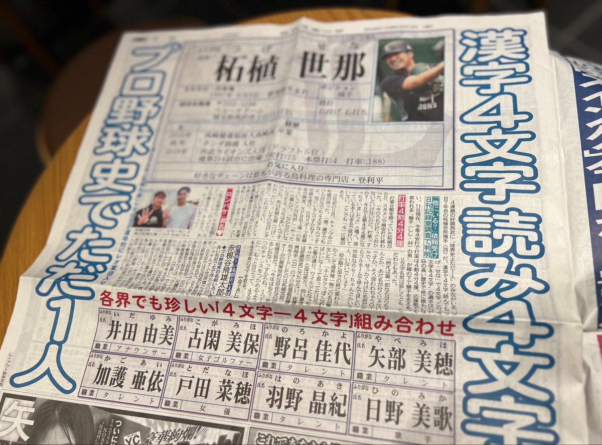 金子真仁(日刊スポーツ・現在夏休み) tweet media