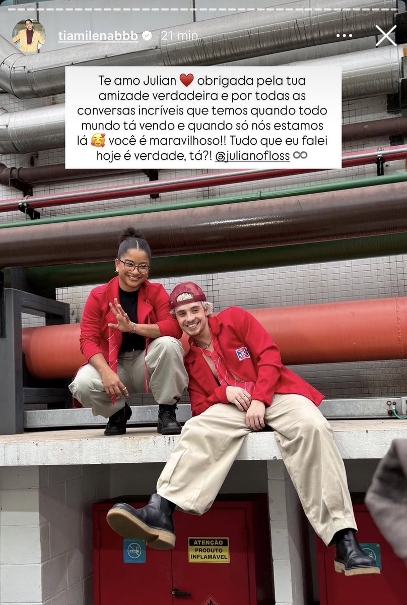 renaultfavs's tweet photo. a milena amando o juliano aos berros 😭♥️ https://t.co/yJYDy9o48B